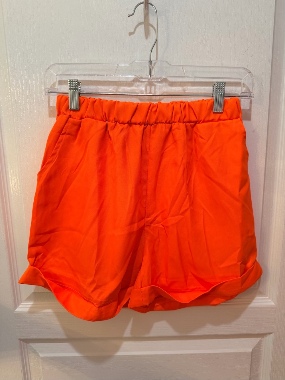 Miss Sparkling Two piece blazer and shorts set in Bright Orange size small NWOT - Picture 11 of 16